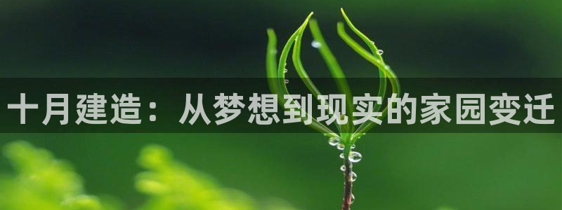 富联娱乐在线网站首页：十月建造：从梦想到现实的家园变迁
