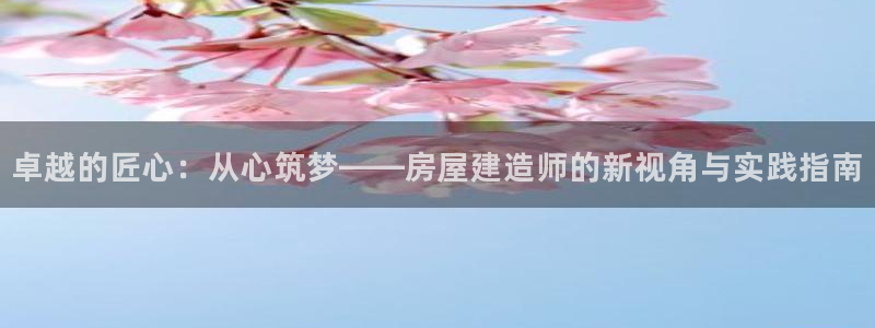 富联娱乐贴吧网站官网：卓越的匠心：从心筑梦——房屋建造师的新视角与实践指南