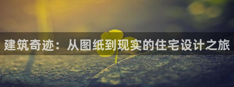 富联娱乐主管方判官333OO：建筑奇迹：从图纸到现实的住宅设计之旅