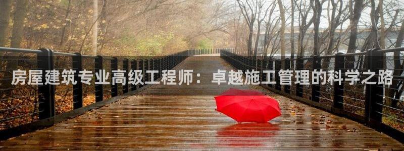 富联娱乐平台：房屋建筑专业高级工程师：卓越施工管理的科学之路