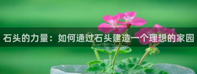 富联娱乐注册的判官333OO：石头的力量：如何通过石头建造一个理想的家园