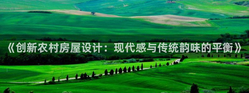 富联娱乐主管是谁呀老板：《创新农村房屋设计：现代感与传统韵味的平衡》