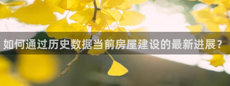 富联娱乐招商命判官333OO：如何通过历史数据当前房屋建设的最新进展？