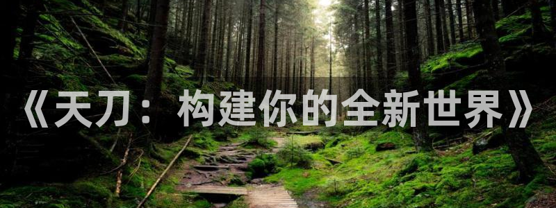 富联娱乐平台是什么：《天刀：构建你的全新世界》