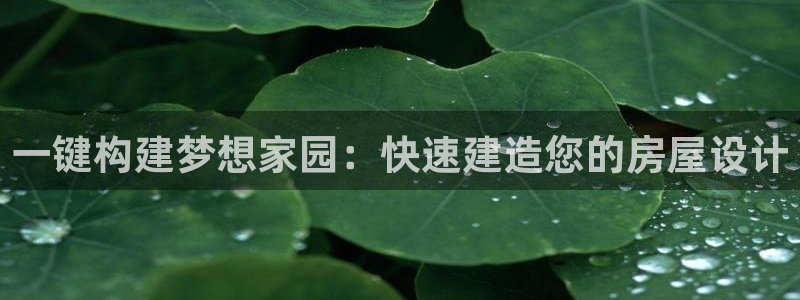 富联娱乐真的吗：一键构建梦想家园：快速建造您的房屋设计