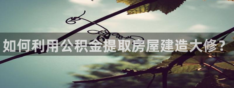 富联娱乐女团有哪些人：如何利用公积金提取房屋建造大修？