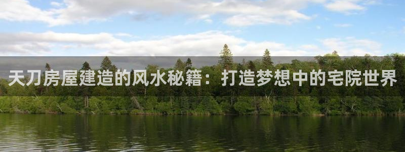 富联娱乐主管是谁啊老板：天刀房屋建造的风水秘籍：打造梦想中的宅院世界